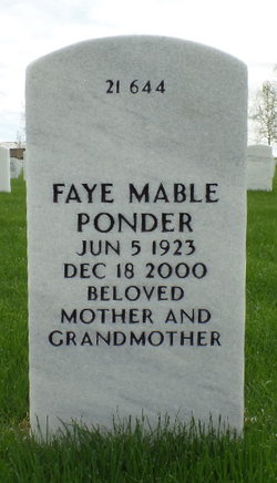 Faye Mable <I>Halsted</I> Ponder 