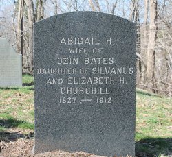 Abigail H <I>Churchill</I> Bates 