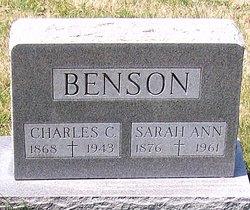 Sarah Ann <I>Byrd</I> Benson 