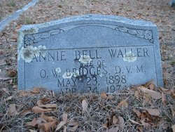 Annie Bell <I>Waller</I> Bridges 
