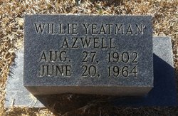 Willie M <I>Yeatman</I> Azwell 