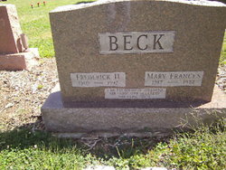 Mary Frances <I>Gans</I> Beck 