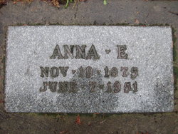 Anna Elizabeth <I>Hanson</I> Anderson 