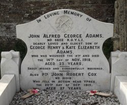 Private John Alfred George Adams 