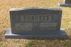 Anne <I>Murrell</I> Burgess 