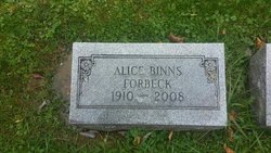 Alice <I>Binns</I> Forbeck 