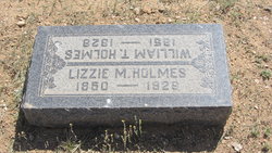 Elizabeth Mary “Lizzie” <I>Hunt</I> Holmes 