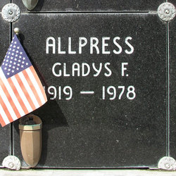 Gladys Fay <I>Bishop</I> Allpress 