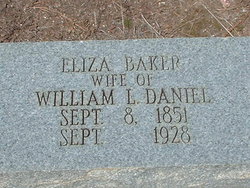 Eliza Ann <I>Baker</I> Daniel 