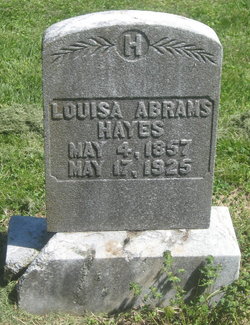 Louisa <I>Johnson</I> Abrams Hayes 