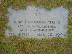 Ruby Ella <I>Hammond</I> Atkins 