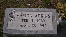 Marion <I>Minyard</I> Adkins 