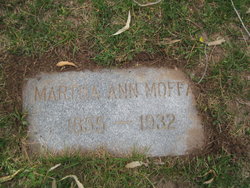 Martha Ann <I>Sherratt</I> Moffat 