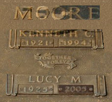Mary Lucy <I>Moody</I> Moore 