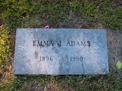 Emma J. <I>Warner</I> Adams 
