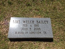 Lois Emma <I>Welch</I> Bailey 
