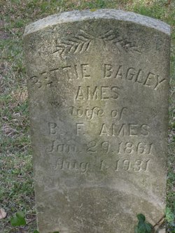 Elizabeth “Bettie” <I>Bagley</I> Ames 