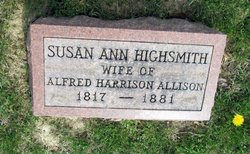 Susan Ann <I>Highsmith</I> Allison 