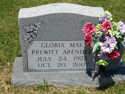 Gloria Mae <I>Prewitt</I> Arender 