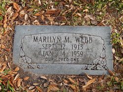 Marilyn Maude “Mickey” <I>Combs</I> Webb 