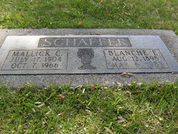 Blanche Elizabeth <I>Egbert</I> Schaffer 
