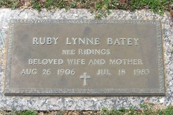 Ruby Lynne <I>Ridings</I> Batey 