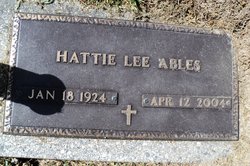 Hattie Lee <I>Scott</I> Ables 
