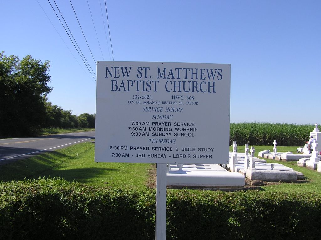 New Saint Matthew's Baptist Church Cemetery