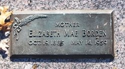 Elizabeth Mae <I>Burton</I> Borden 