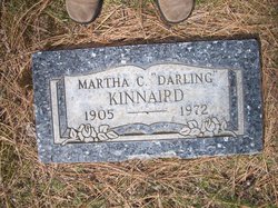Martha “DARLING” <I>Christmann</I> Darling, Kinnaird 