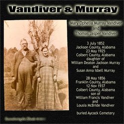 Mary Ophelia <I>Murray</I> Vandiver 