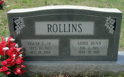 Addie Ruth <I>Dunn</I> Rollins 