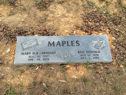 Mary Sue <I>Arnold</I> Maples 