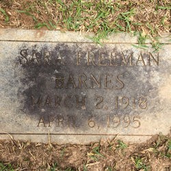Sara Manning <I>Freeman</I> Barnes 