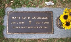 Mary Ruth “Gruna” <I>Whitfield</I> Goodman 