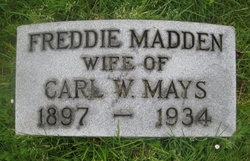 Majorie Fredericka “Freddie” <I>Madden</I> Mays 