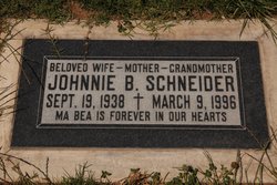 Johnnie Beatrice <I>Harviel</I> Schneider 