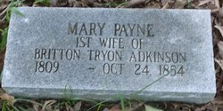 Mary <I>Payne</I> Adkinson 