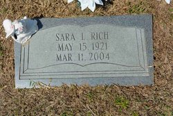 Sara Lydia <I>Rich</I> Rich 