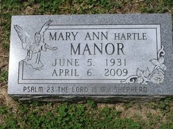 Mary Ann <I>Hartle</I> Manor 