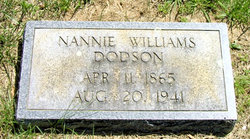 Nannie Williams Dodson 