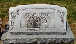 Jenny Lee <I>Reeves</I> Andrews 
