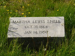Martha Lewis “Lutie” <I>Cardwell</I> Snell 