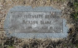 Mary Elizabeth <I>Kennedy</I> Blake 