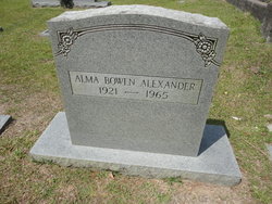 Alma <I>Bowen</I> Alexander 