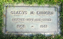 Gladys M <I>Moore</I> Duncan 