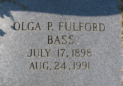 Olga Pawnee <I>Fulford</I> Bass 