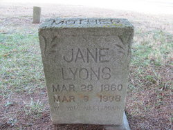 Louisa Jane <I>Tidwell</I> Lyons 