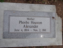 Phoebe <I>Houston</I> Alexander 