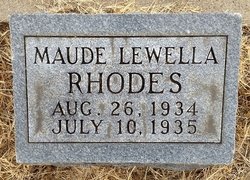 Maude Lewella Rhodes 